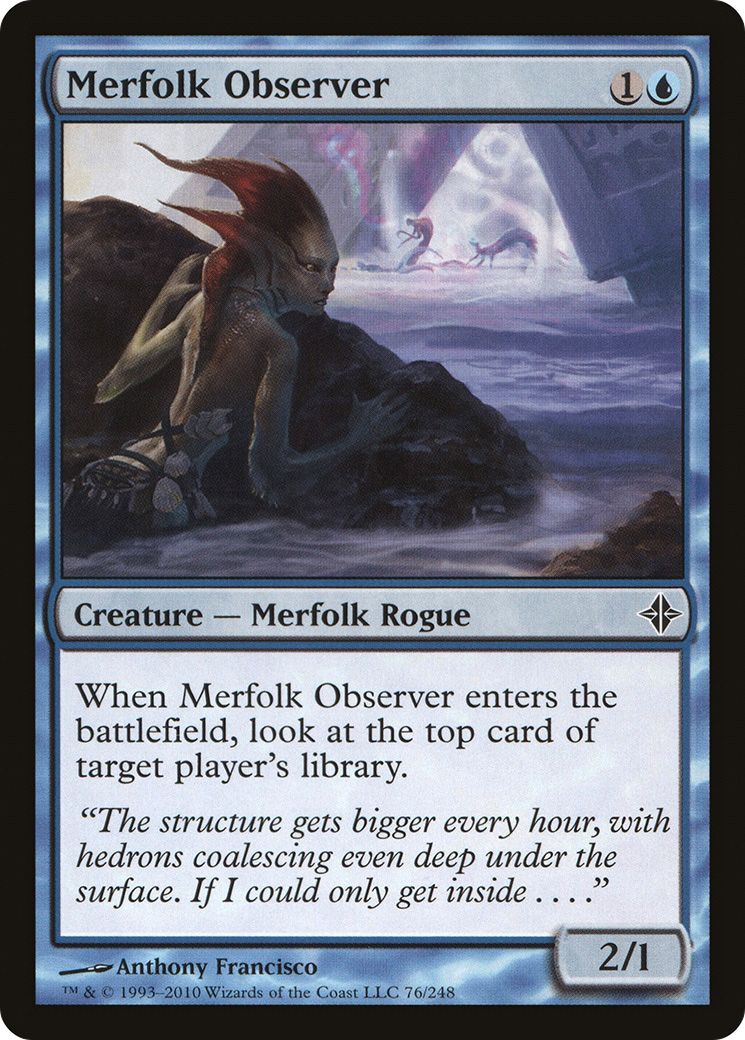Merfolk Observer (ROE-076) - Rise of the Eldrazi Foil