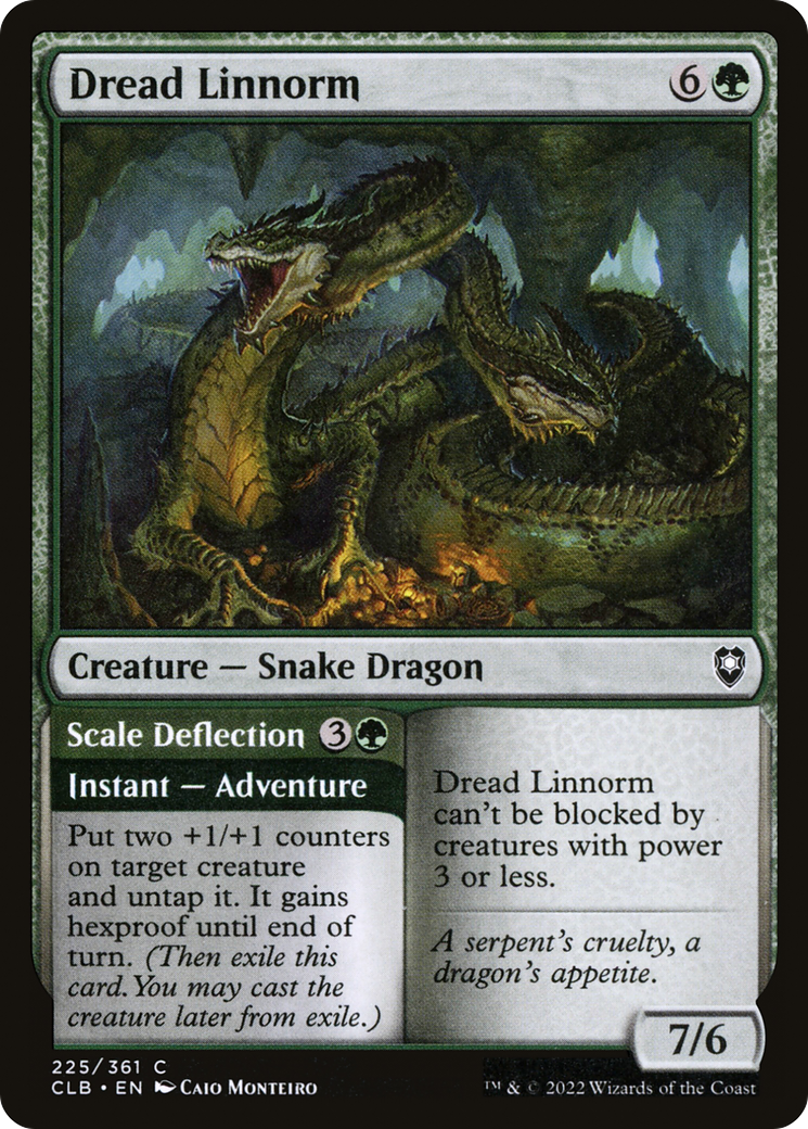 Dread Linnorm (CLB-225) - Commander Legends: Battle for Baldur's Gate Foil