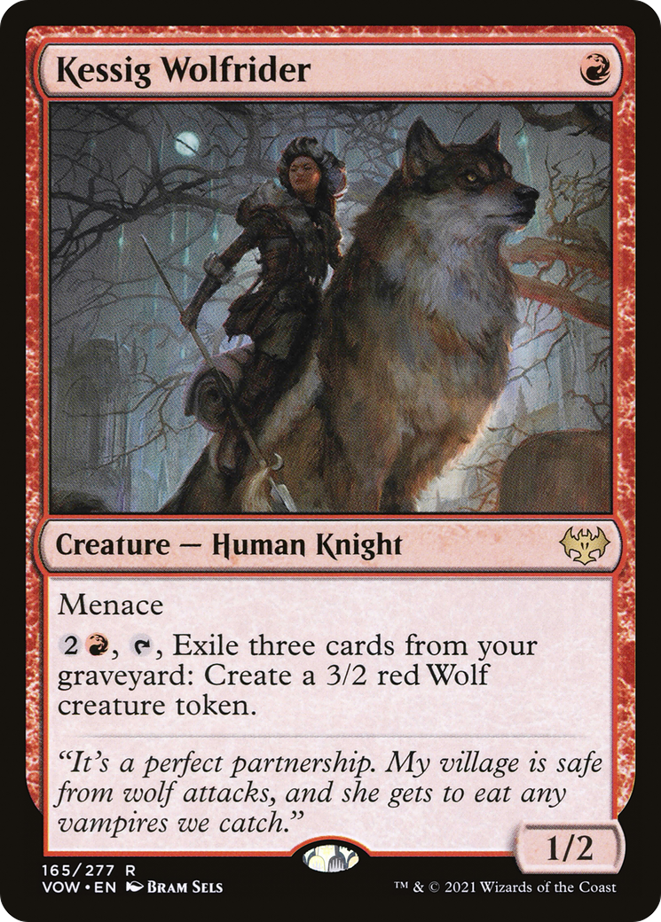 Kessig Wolfrider (VOW-165) - Innistrad : Crimson Vow Foil