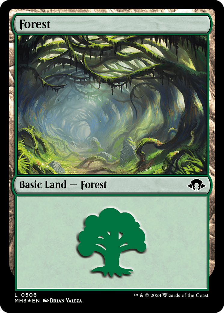 Forest (0506) (Ripple Foil) (MH3-506) - Modern Horizons 3 Foil