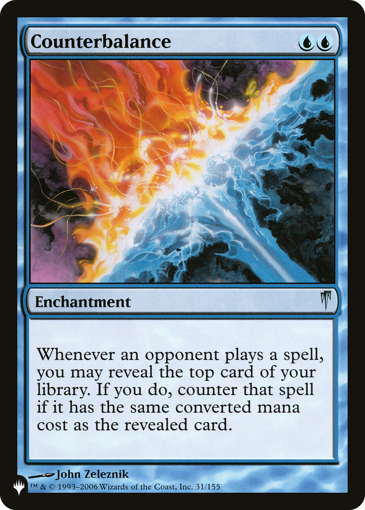 Counterbalance (LIST-31/155) - The List
