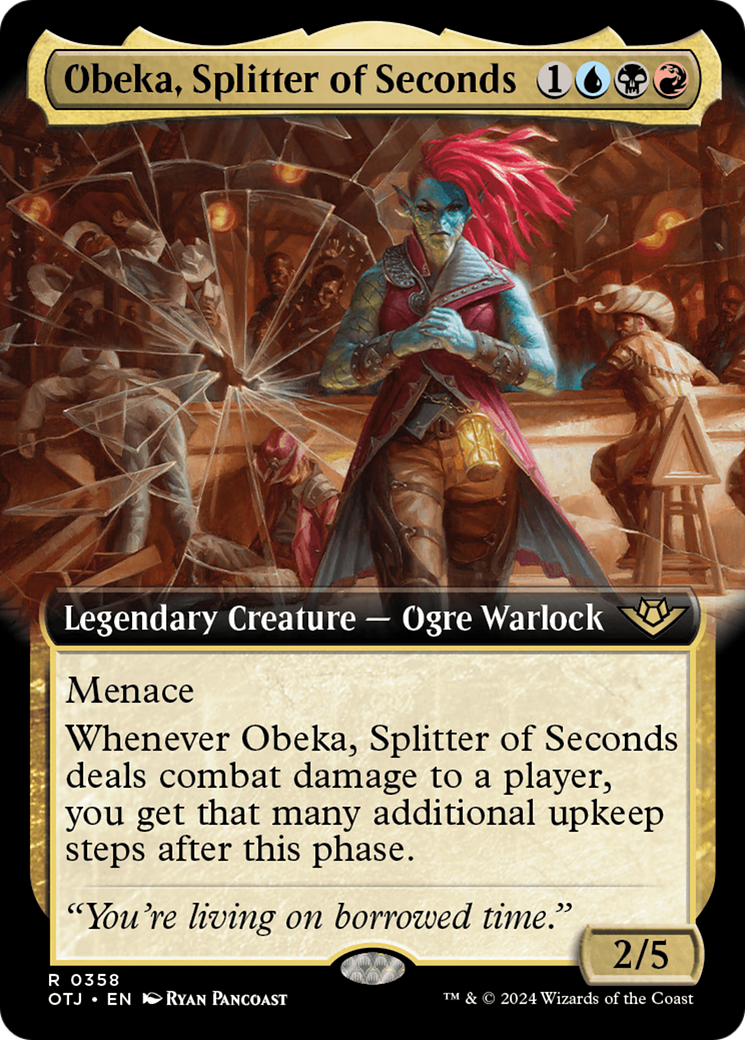 Obeka, Splitter of Seconds (Extended Art) (OTJ-358) - Outlaws of Thunder Junction: (Extended Art)