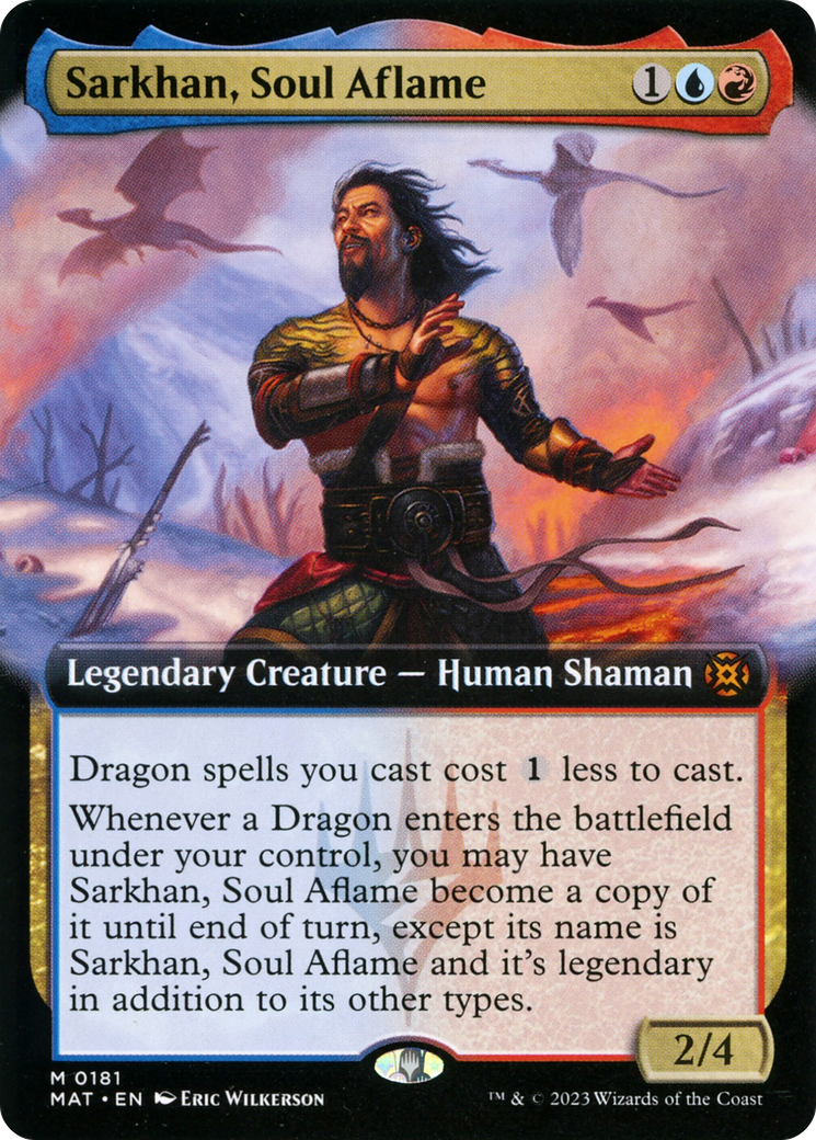 Sarkhan, Soul Aflame (Extended Art) (MAT-181) - March of the Machine: The Aftermath: (Extended Art) Foil