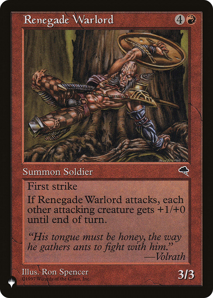 Renegade Warlord (LIST-TMP-197) - The List