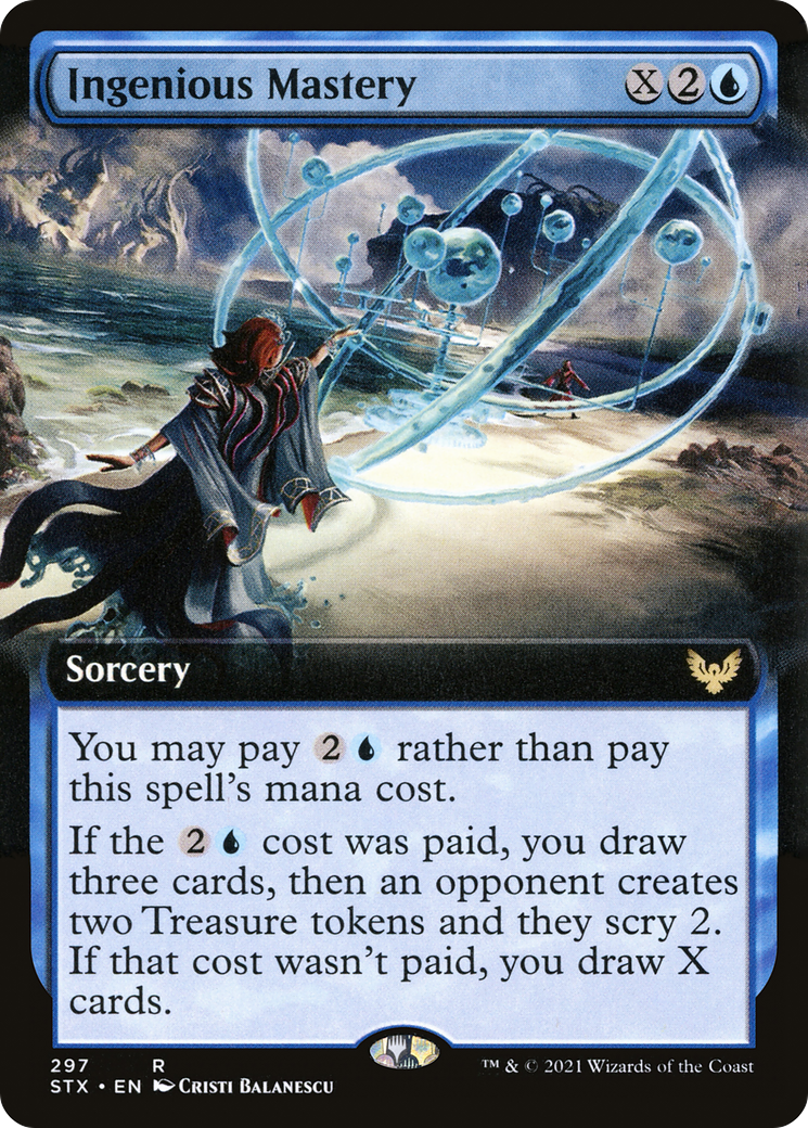 Ingenious Mastery (Extended Art) (STX-297) - Strixhaven: School of Mages: (Extended Art) Foil