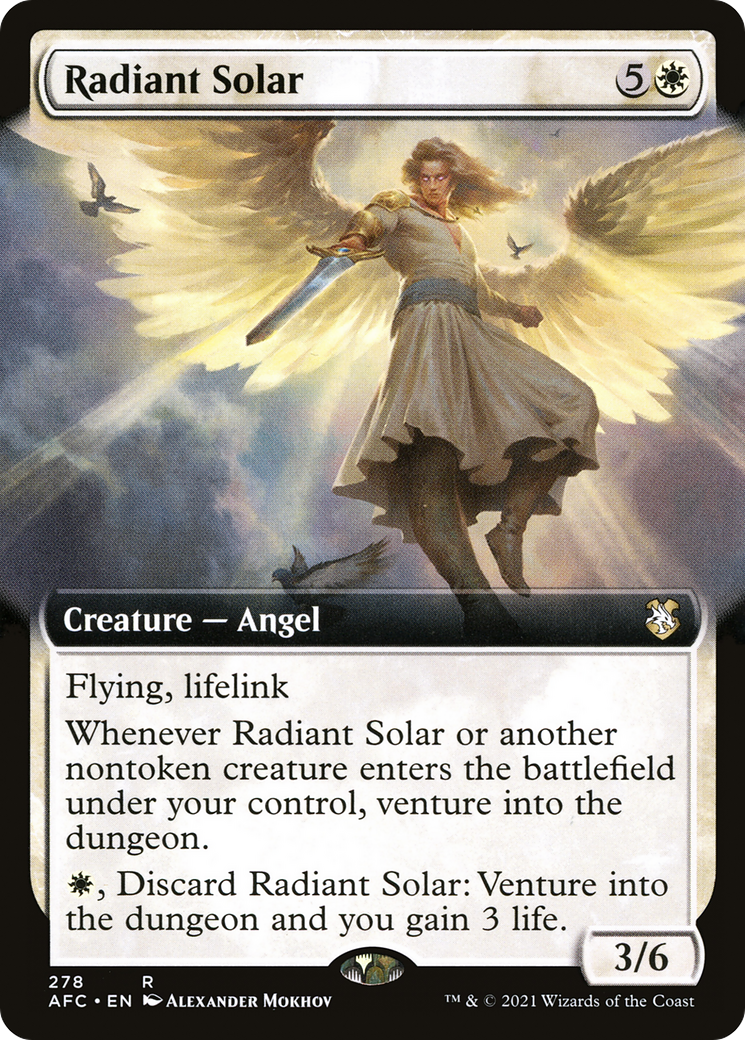 Radiant Solar (Extended Art) (AFC-278) - Forgotten Realms Commander: (Extended Art)