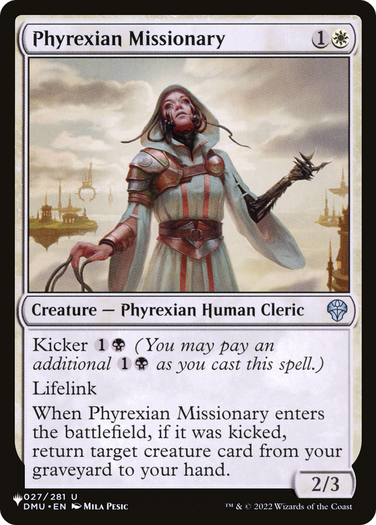 Phyrexian Missionary (LIST-DMU-27) - The List
