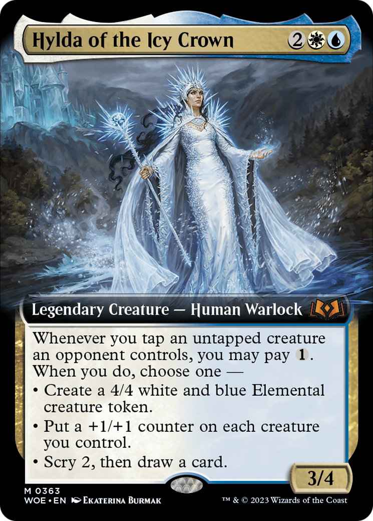 Hylda of the Icy Crown (Extended Art) (WOE-363) - Wilds of Eldraine: (Extended Art)