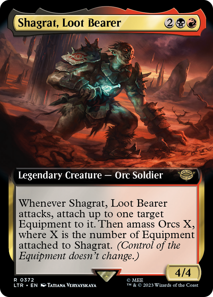 Shagrat, Loot Bearer (Extended Art) (LTR-372) - The Lord of the Rings: Tales of Middle-earth: (Extended Art) Foil