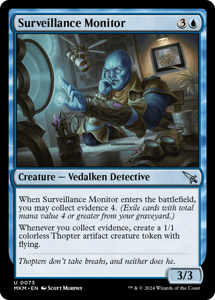 Surveillance Monitor (b) (MKM-073) - Murders at Karlov Manor Foil