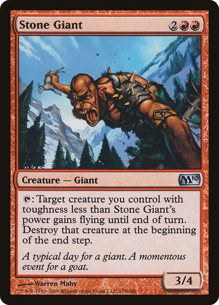 Stone Giant (M10-159) - Magic 2010 Foil