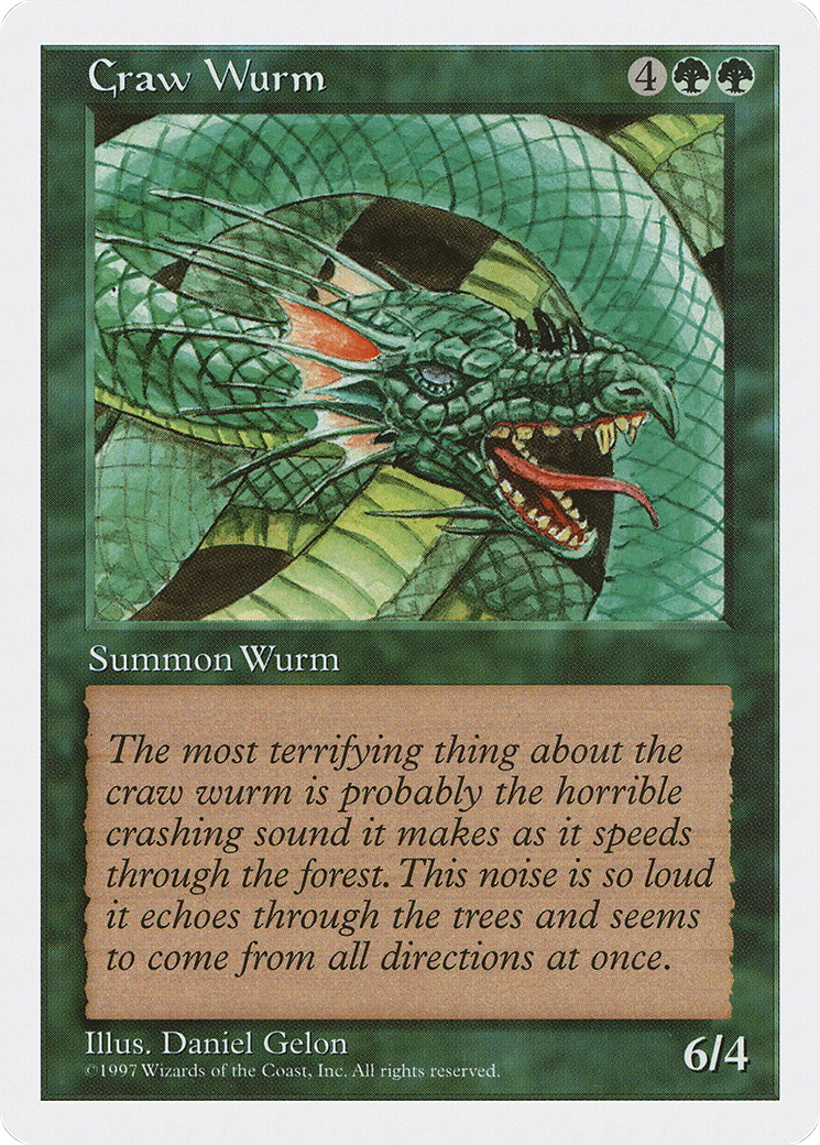 Craw Wurm (5ED-) - Fifth Edition