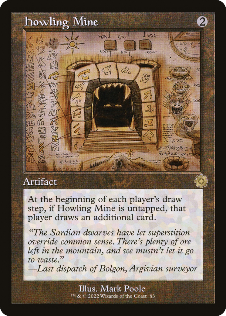 Howling Mine (Schematic) (BRR-083) - The Brothers' War Retro Artifacts