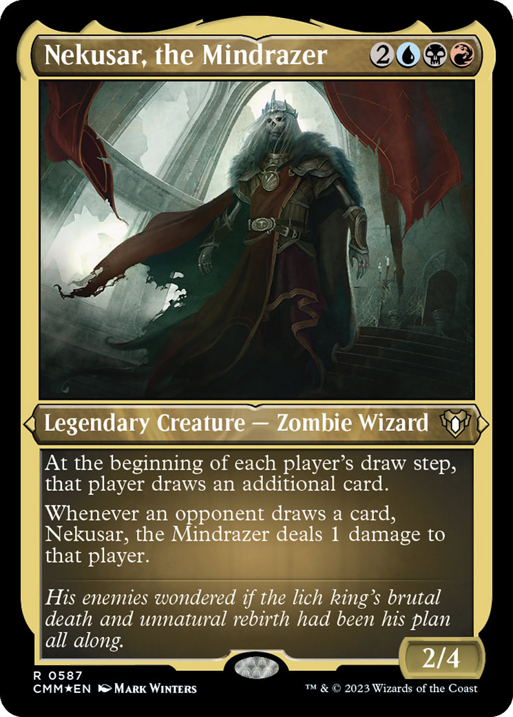 Nekusar, le Mindrazer (CMM-587) - Commander Masters Etched Foil