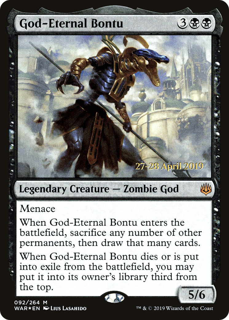 God-Eternal Bontu (PRE-092) - War of the Spark Promos Foil