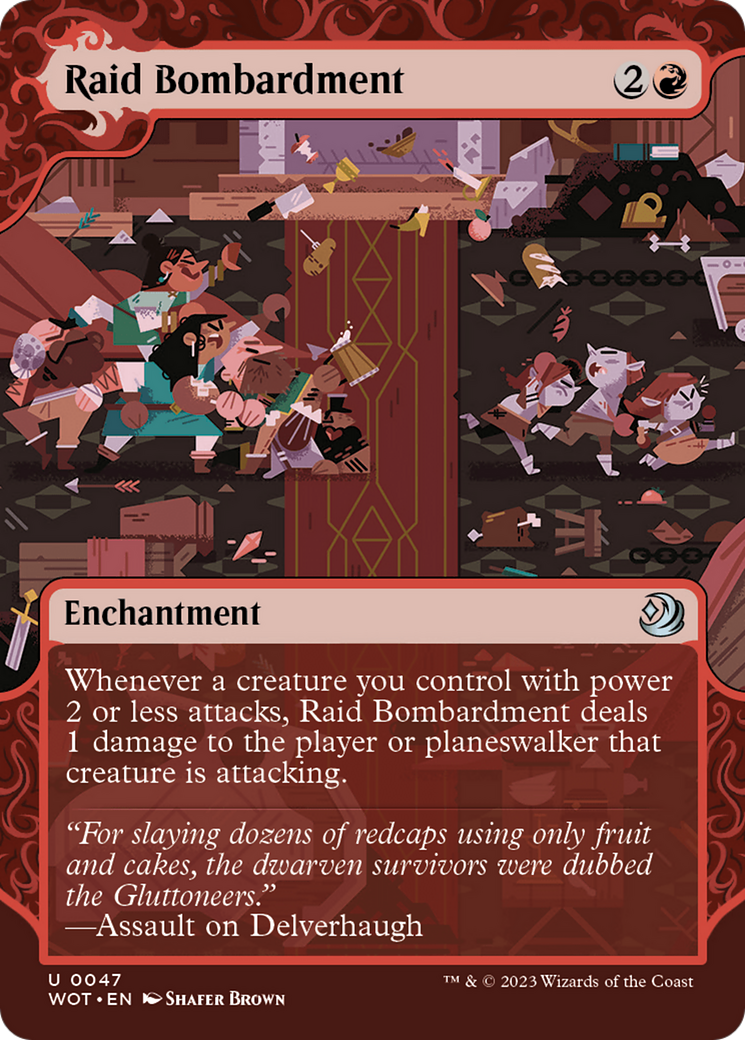Bombardement de raid (WOT-047) - Wilds of Eldraine : Enchanting Tales : (Vitrine) (Sans bordure) Foil