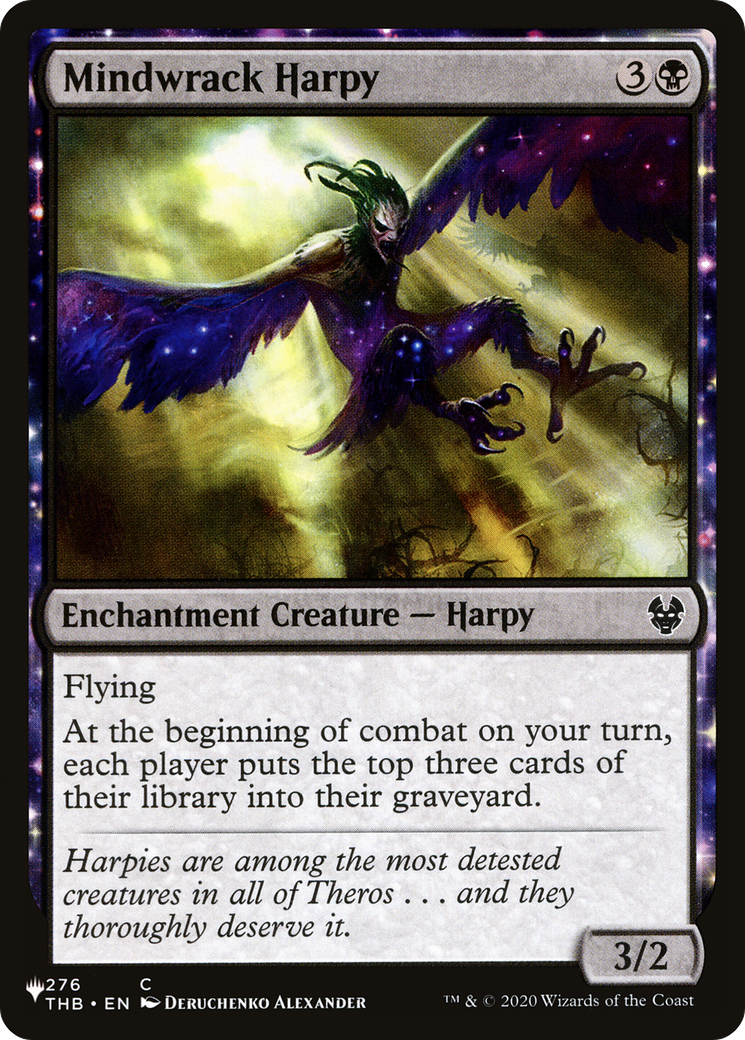 Mindwrack Harpy (LIST-THB-276) - The List: (enchantment)