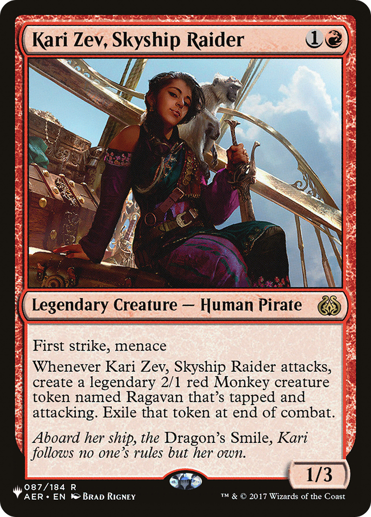 Kari Zev, Skyship Raider (LIST-AER-87) - The List