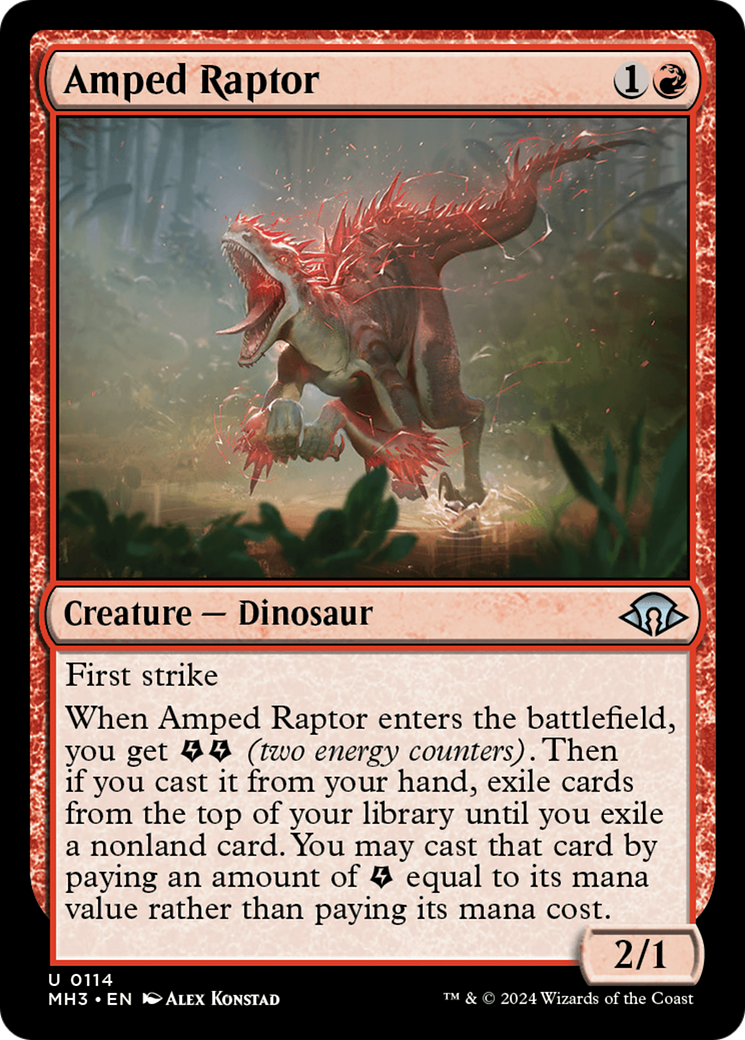 Raptor Amped (MH3-114) - Horizons Modernes 3 Foil