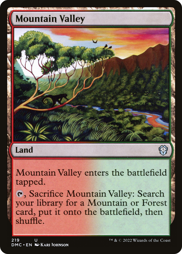 Vallée de la Montagne (DMC-219) - Commandant Uni de Dominaria