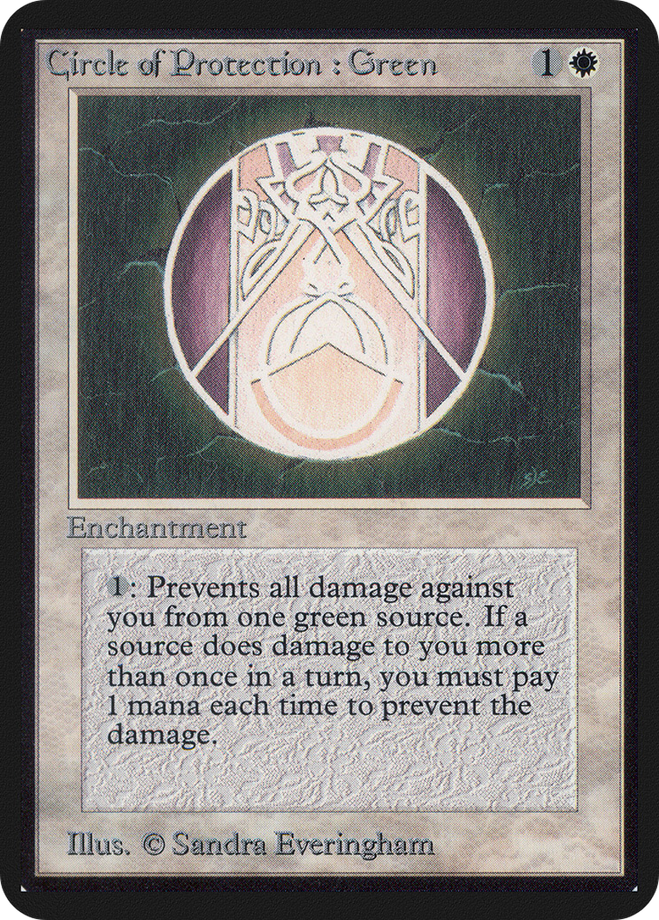 Circle of Protection: Green (LEA-) - Limited Edition Alpha