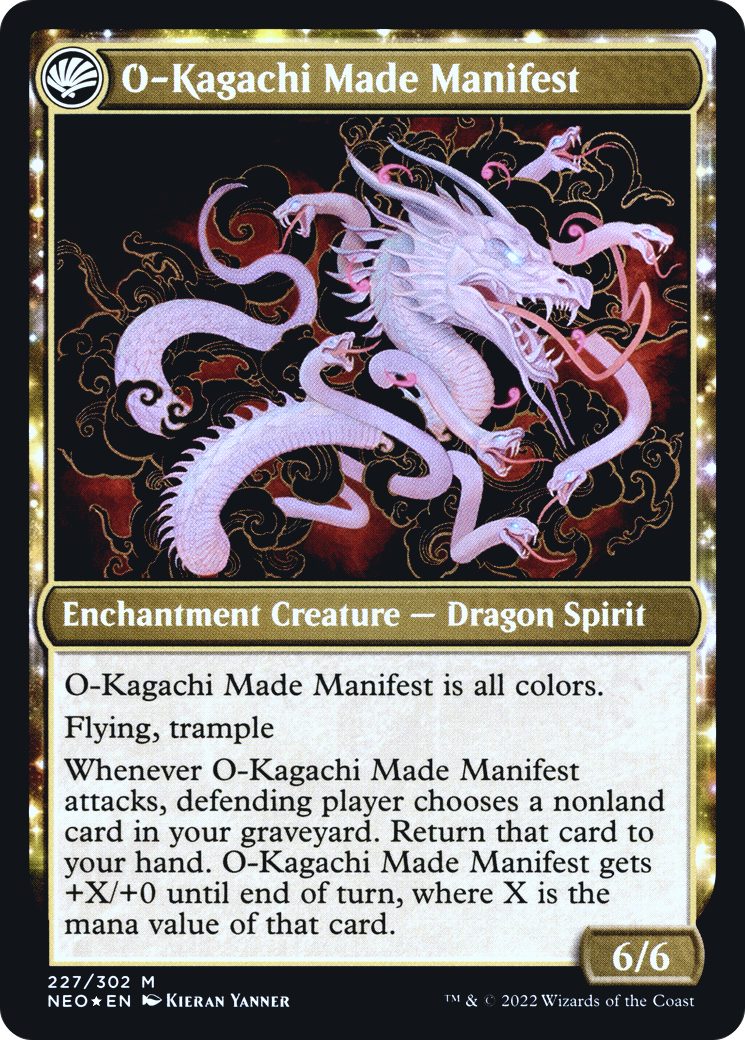 La guerre des Kami // O-Kagachi s'est manifesté (PNEO-227S) - Kamigawa : Neon Dynasty Promos : (fandfc) Foil
