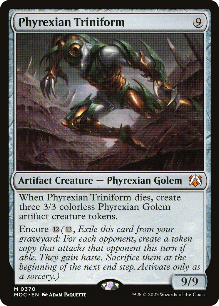 Phyrexian Triniform (MOC-370) - Commandant de la Marche des Machines