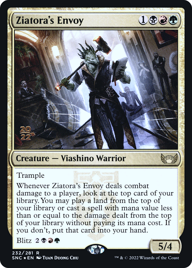 Ziatora's Envoy (PRE-232S) - Streets of New Capenna Promos Foil