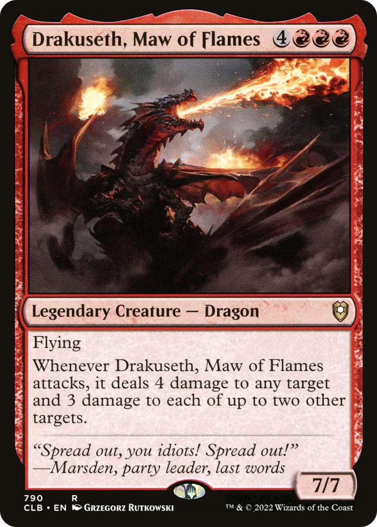 Drakuseth, Gueule de Flammes (CLB-790) - Commander Legends : La Bataille de Baldur's Gate