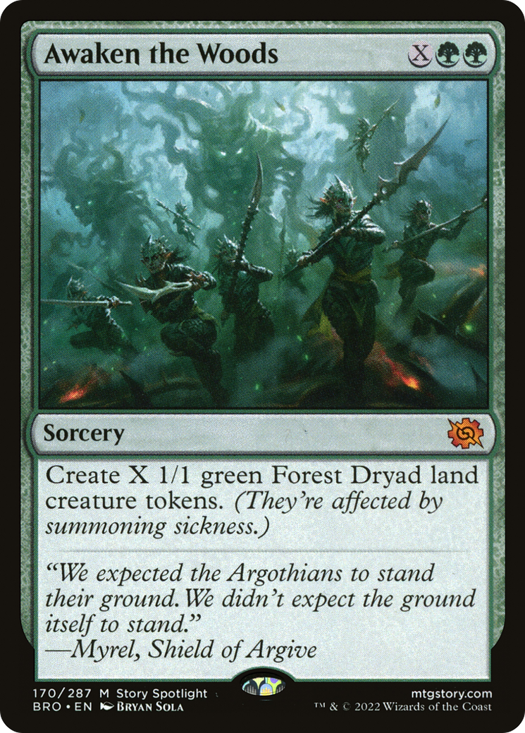 Awaken the Woods (BRO-170) - The Brothers' War Foil