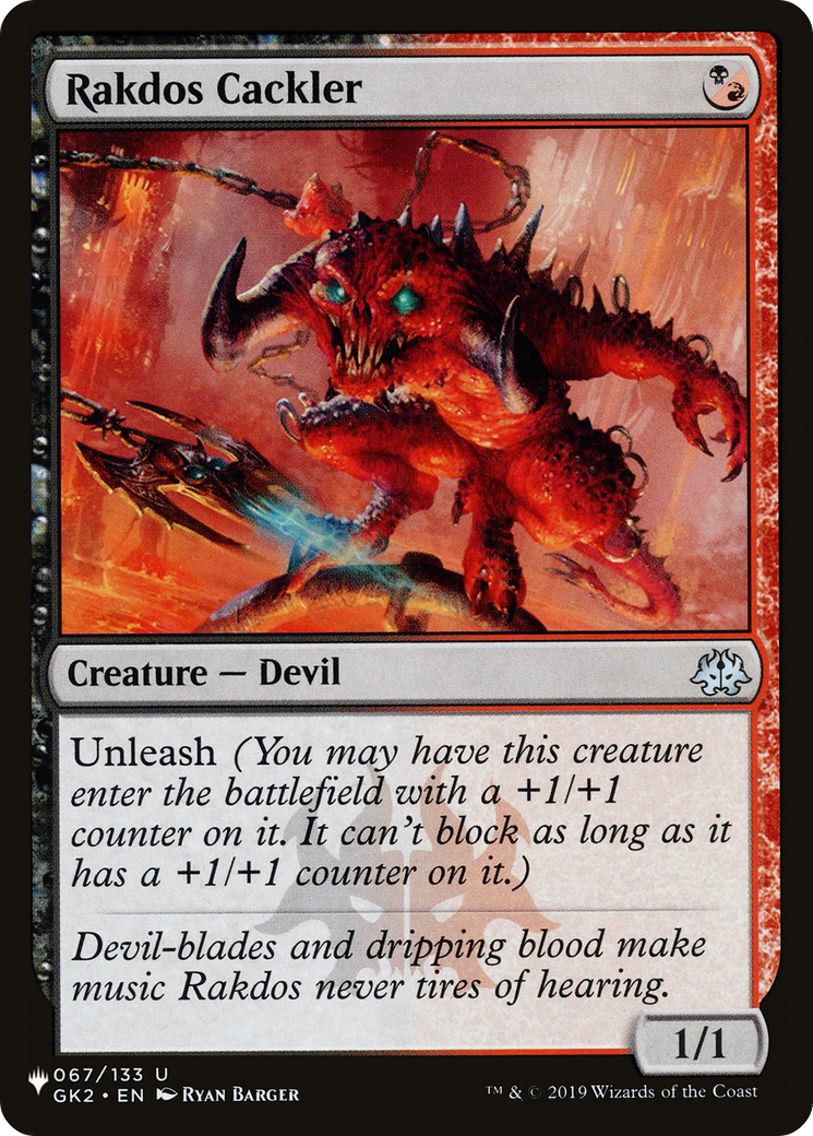 Rakdos Cackler (LIST-GK2-67) - The List