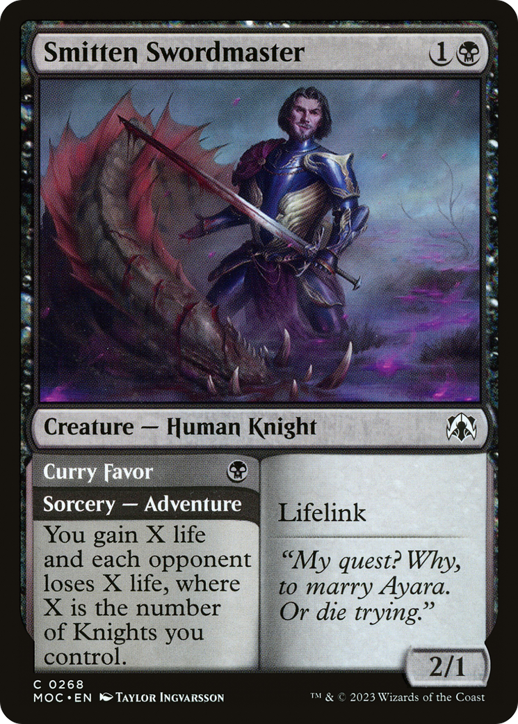 Smitten Swordmaster (MOC-268) - March of the Machine Commander