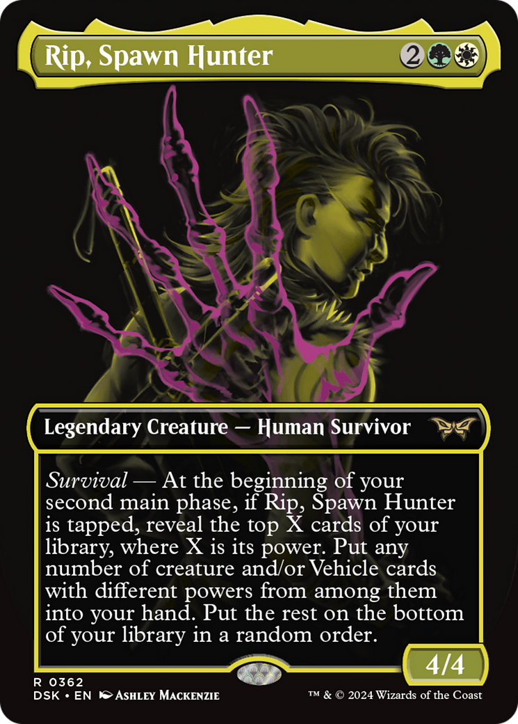 Rip, Spawn Hunter (DSK-362) - Duskmourn: House of Horror (Borderless) Foil