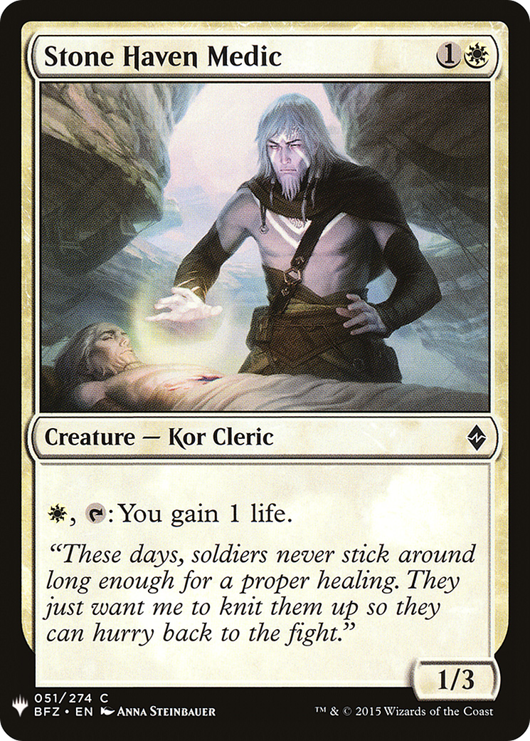 Stone Haven Medic (LIST-BFZ-51) - The List