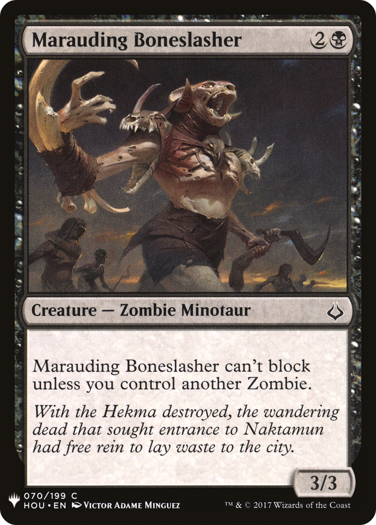 Marauding Boneslasher (LIST-HOU-70) - The List