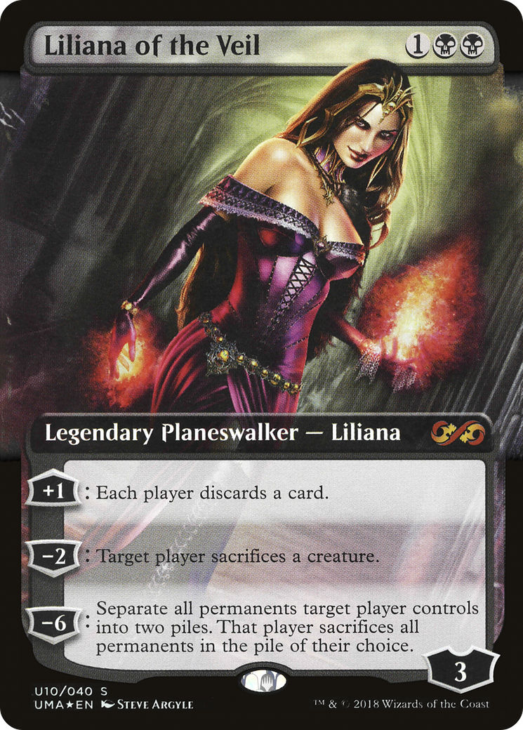 Liliana of the Veil (UMA:BT-U10) - Ultimate Box Topper: (Extended Art) Foil