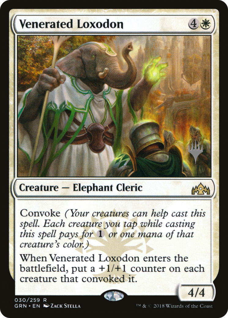 Venerated Loxodon (PPTHB-030) - Guilds of Ravnica Promos Foil