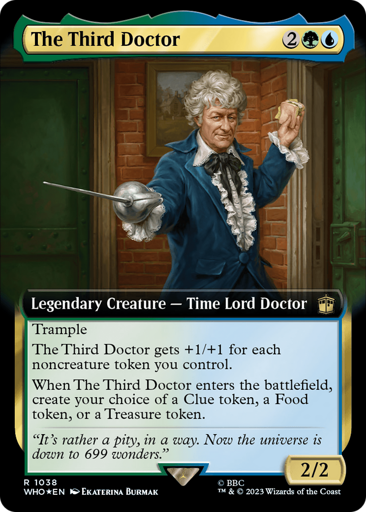 Le Troisième Docteur (WHO-1038) - Doctor Who : (Extended Art) Foil