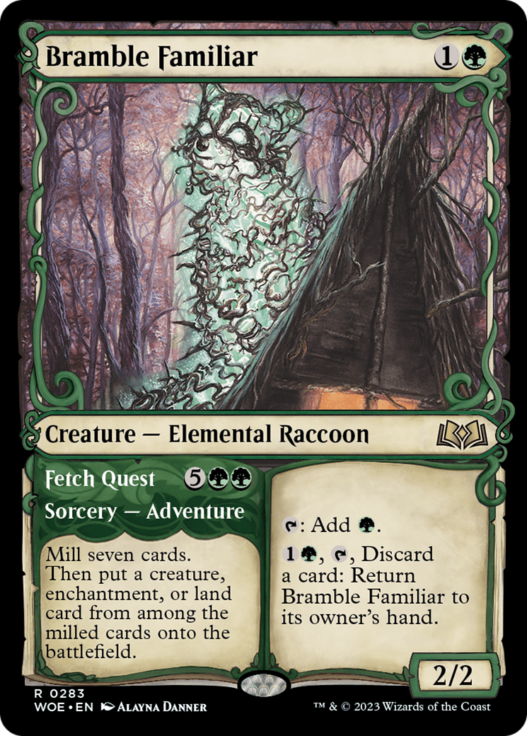 Familier de ronces // Quête de récupération (WOE-283) - Wilds of Eldraine : (Vitrine) Foil