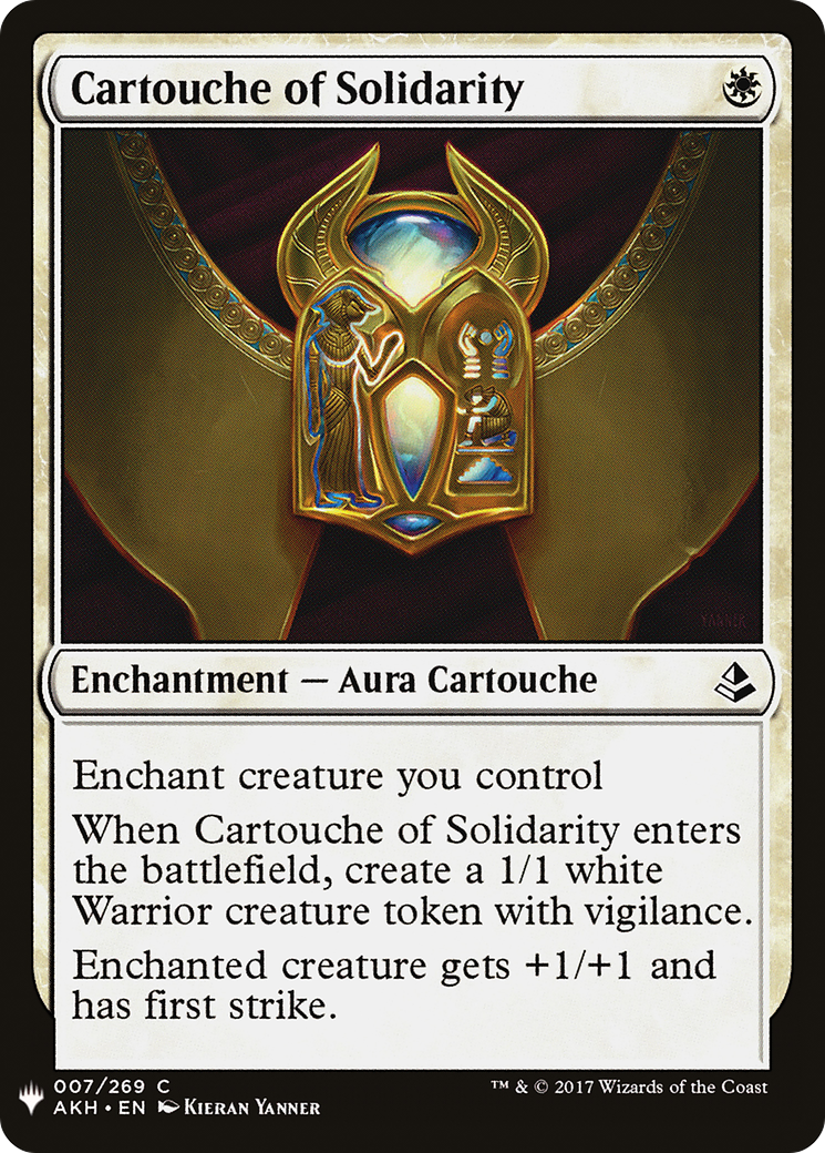 Cartouche of Solidarity (LIST-AKH-7) - The List