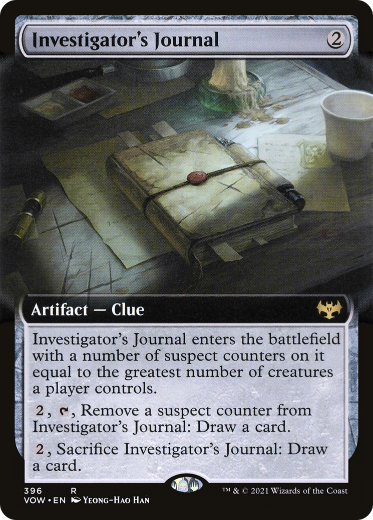 Investigator's Journal (Extended Art) (VOW-396) - Innistrad: Crimson Vow: (Extended Art)