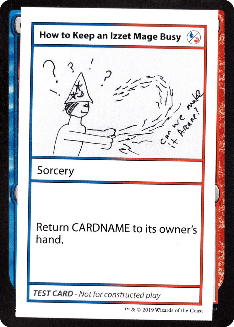 Comment occuper un mage d'Izzet (CMB2-093) - Cartes de test Mystery Booster 2021