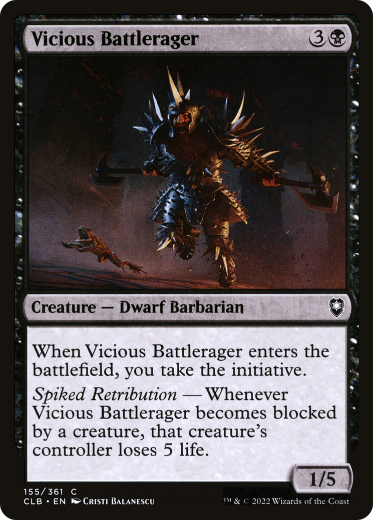 Guerrier vicieux (CLB-155) - Commander Legends : La Bataille pour Baldur's Gate (Foil)