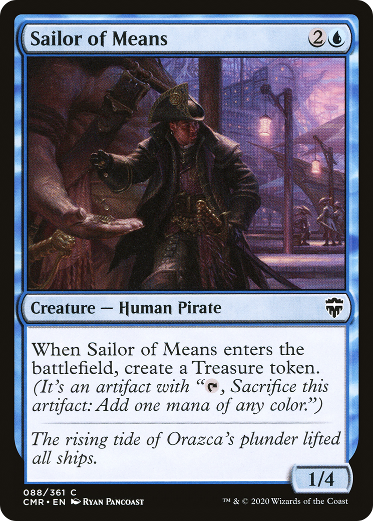 Sailor of Means (CMR-088) - Commander Legends Foil