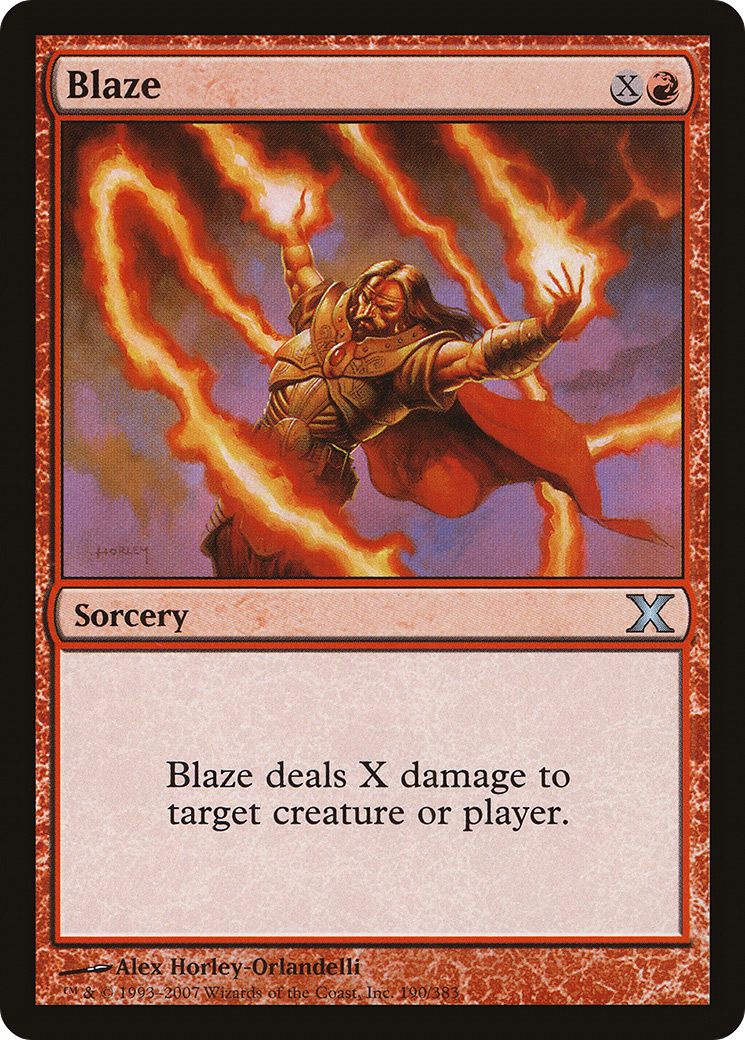 Blaze (10E-190) - Tenth Edition Foil