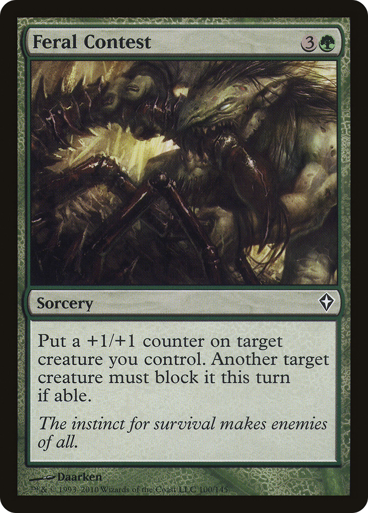Concours Feral (WWK-100) - Worldwake Foil