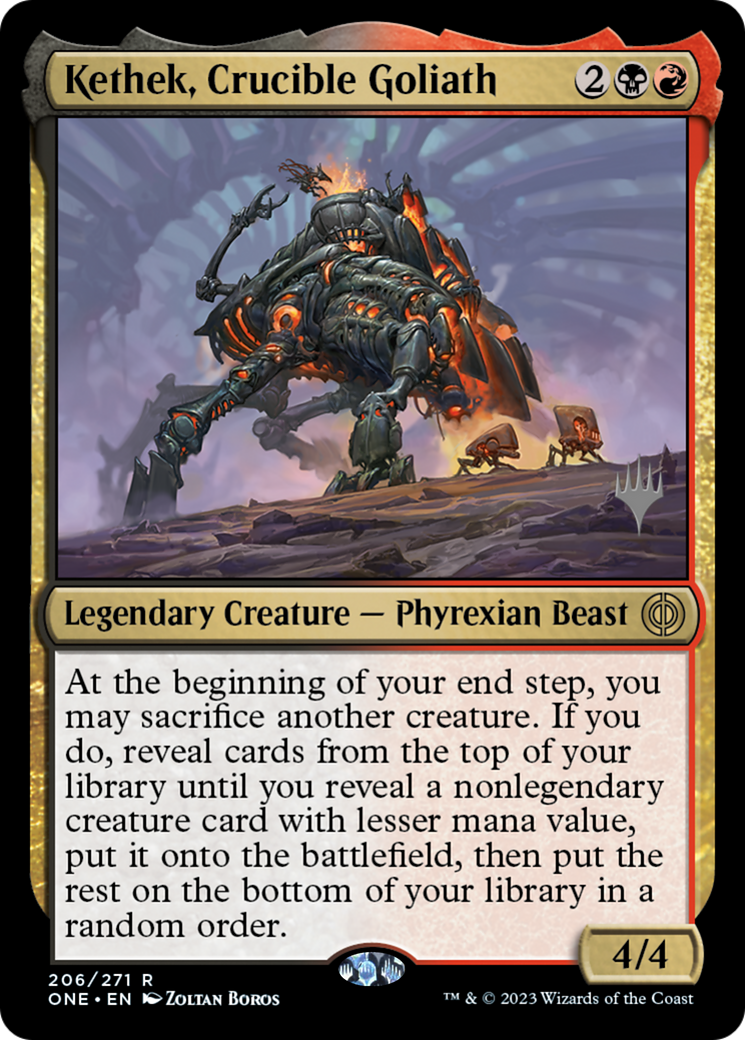 Kethek, Crucible Goliath (PONE-206P) - Promotions Phyrexia : All Will Be One