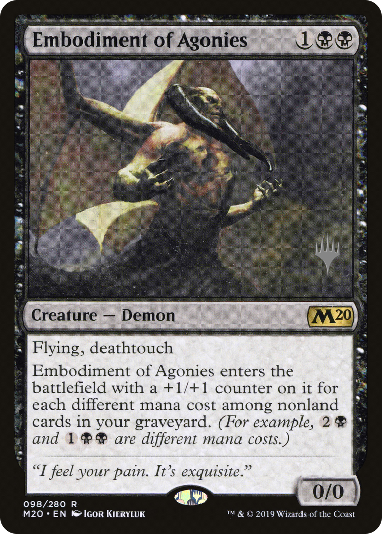 Embodiment of Agonies (PPM20-98P) - Core Set 2020 Promos Foil