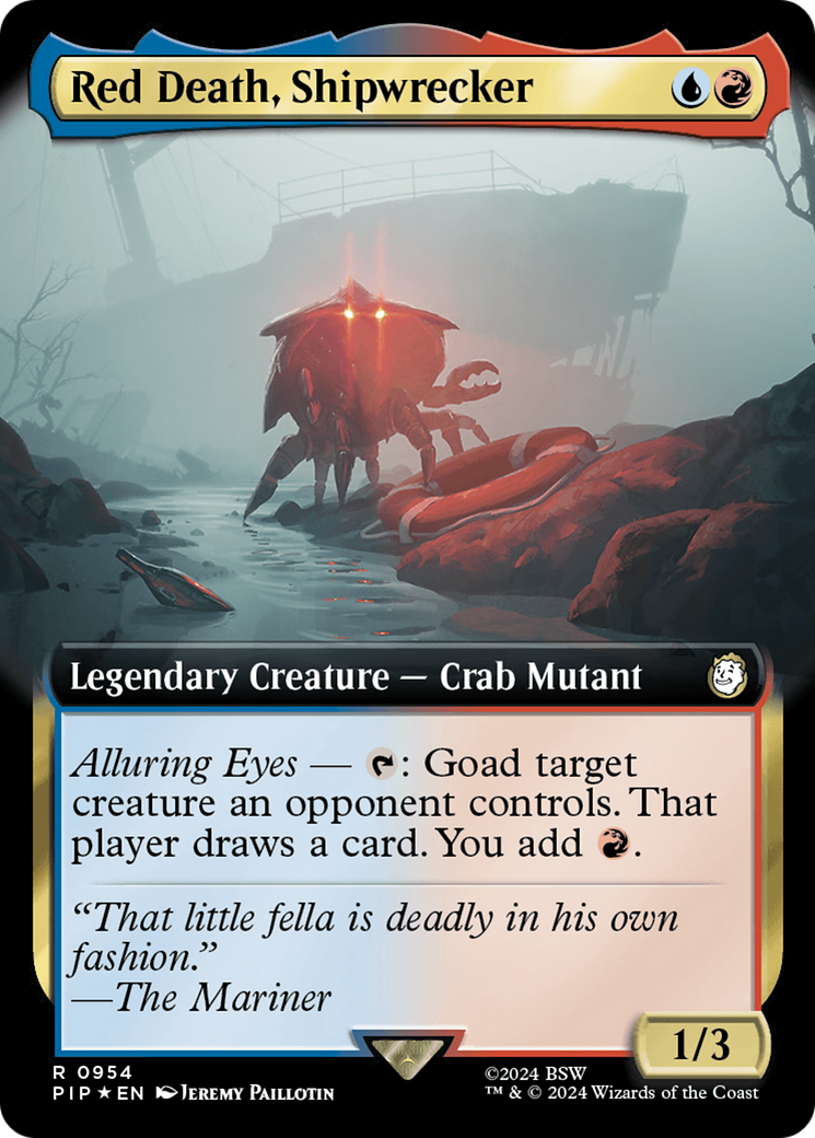 Red Death, Shipwrecker (Extended Art) (Surge Foil) (PIP-954) - Fallout: (Extended Art) Foil
