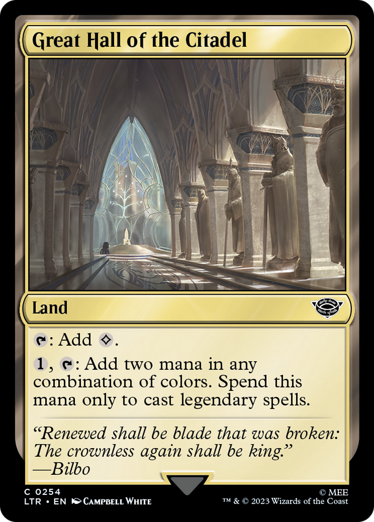 Great Hall of the Citadel (LTR-254) - The Lord of the Rings: Tales of Middle-earth Foil